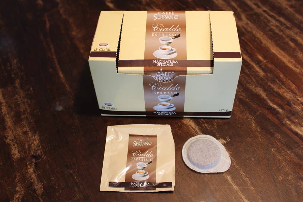 Caffe Serrano ESE Pads Verpackung