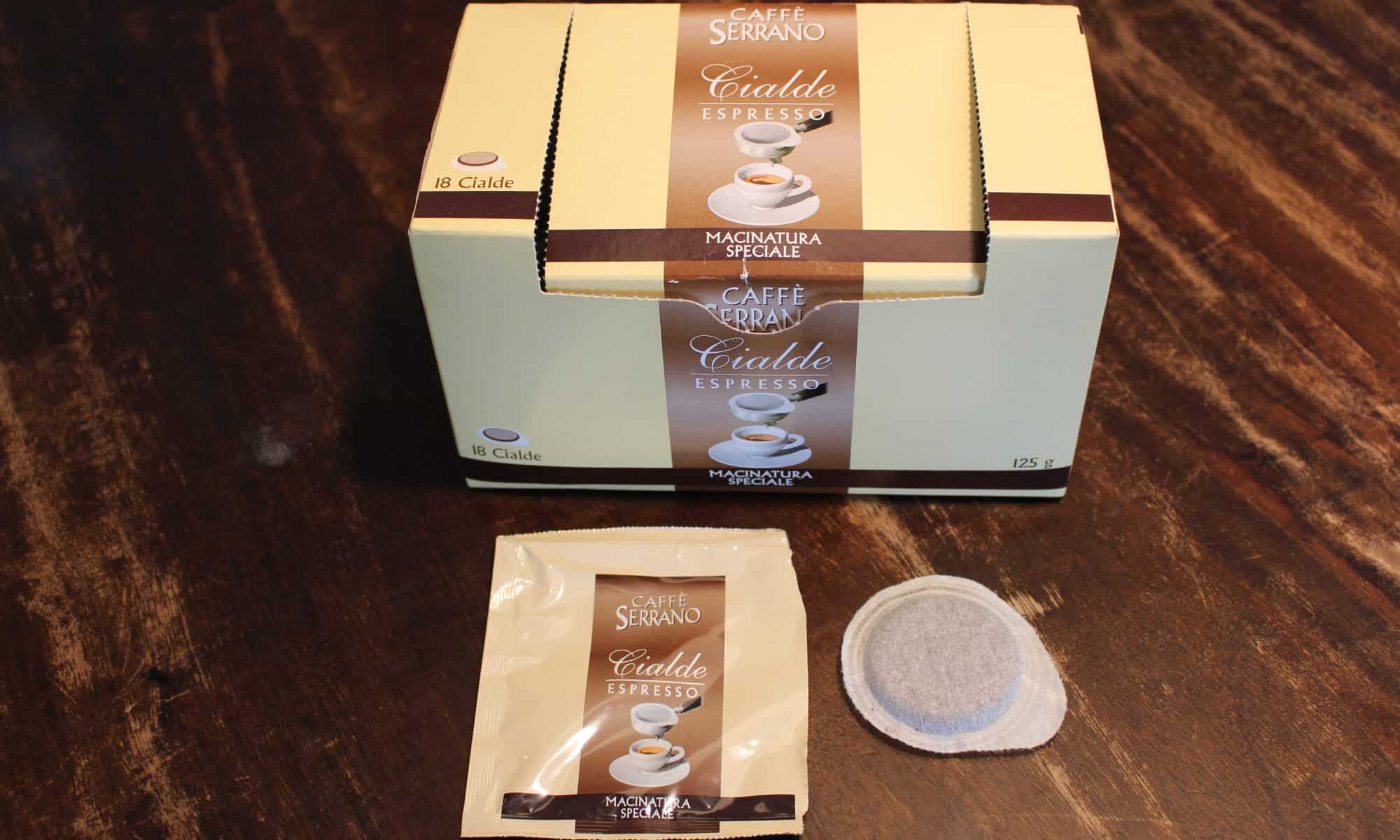 Caffe Serrano ESE Pads Verpackung