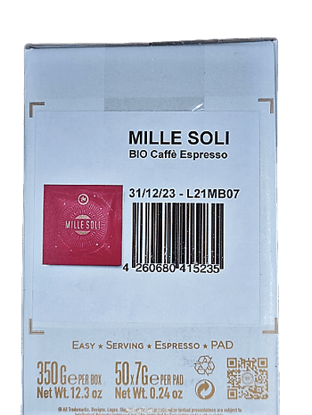 Millesoli BIO Espresso Box 50 ESE Pads