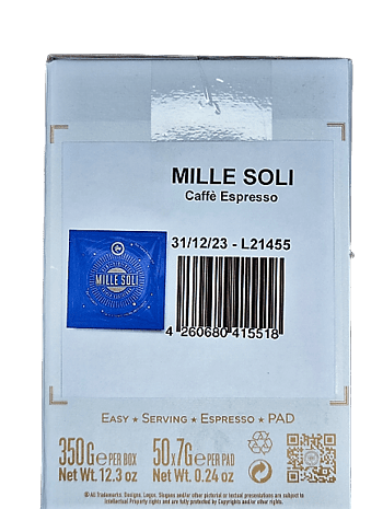 Millesoli Espresso Blau Box 50 ESE Pads