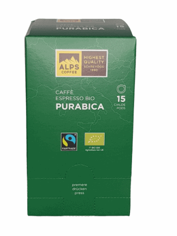 Alps Coffee Purabica BIO ESE Pads Fairtrade