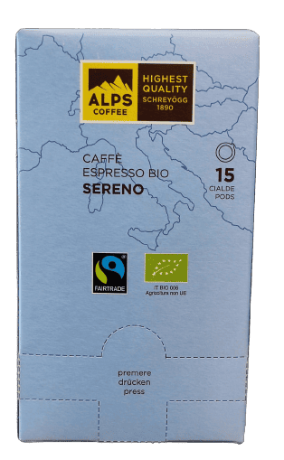 Alps Coffee Schreyögg Espresso Sereno Bio Fairtrade Koffeinreduziert