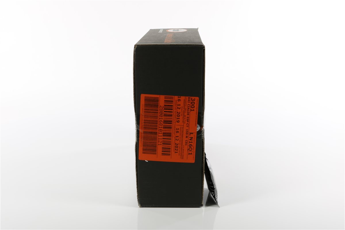Bristot Espresso ESE Pads 150: Karton linke Seite
