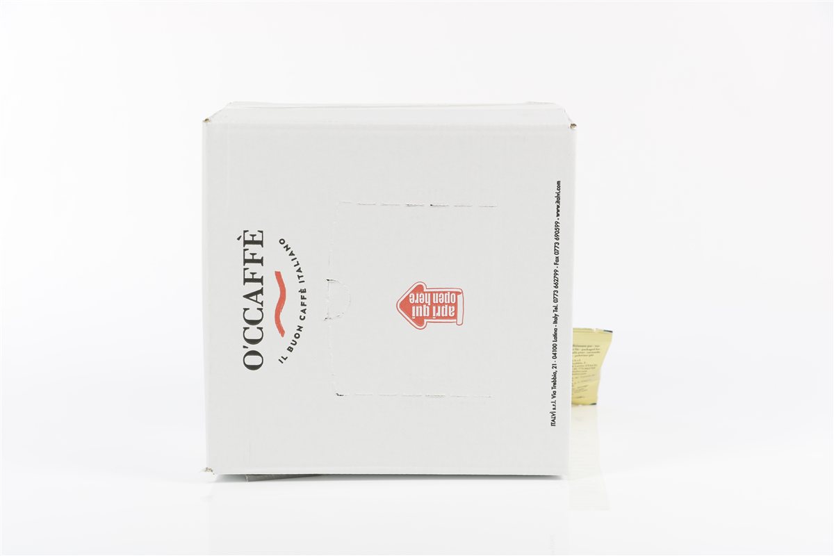 O'CCAFFÈ Cremoso ESE Pads 50: Karton Rückseite